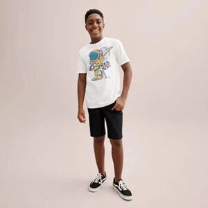 Vans Youth Slim Fit Shorts Color Black Size 18